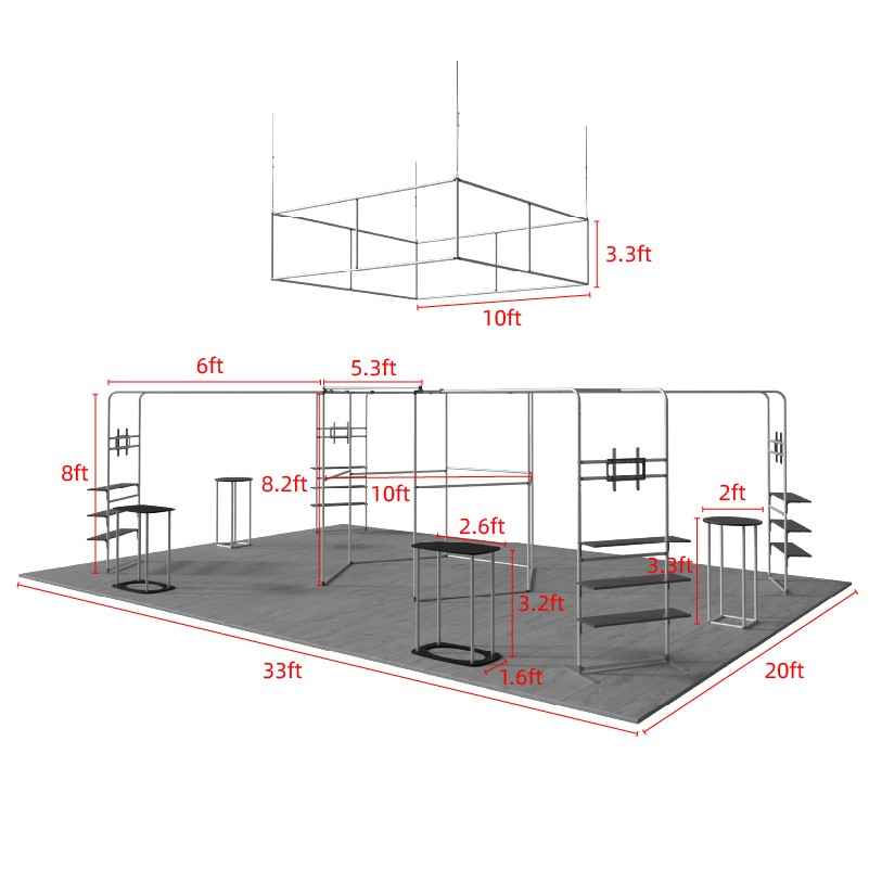 20x30 Trade Show Booth Kit-D1 - Image 8
