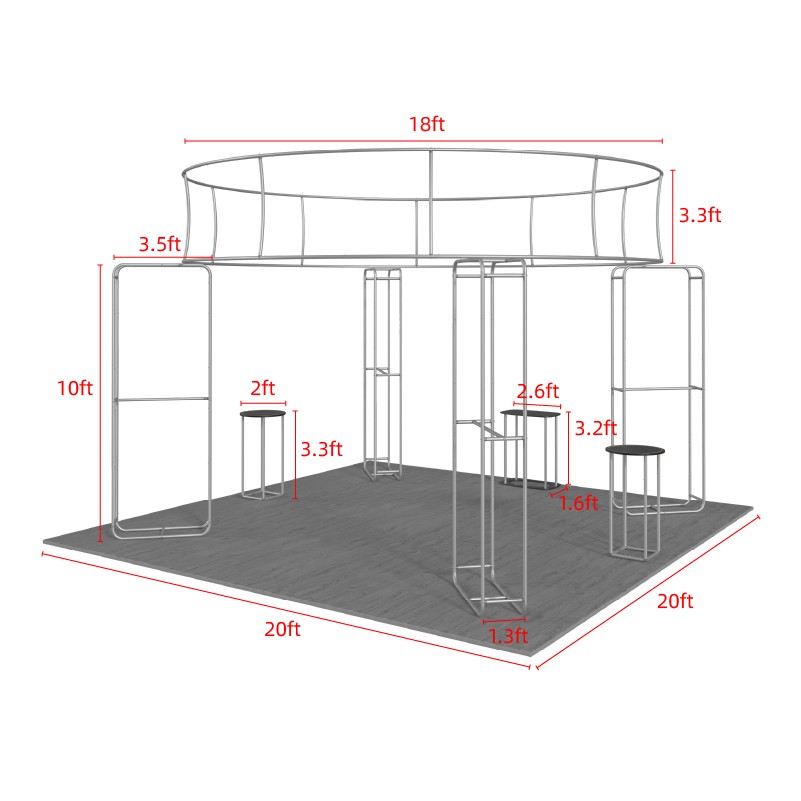 20x20 Trade Show Booth Kit-D3 - Image 6